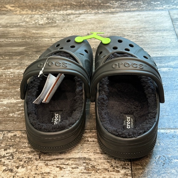 Crocs Baya Lined Clog Relaxed Fit Fleece Cozy Hike Camp Black Womens Size 7 NWT - Picture 6 of 9
